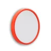 Miroir Grossissant 13 Cm Avec Ventouse Et Cadre Rouge