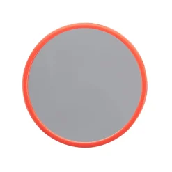 Miroir Grossissant 13 Cm Avec Ventouse Et Cadre Rouge