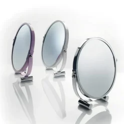 Miroir Grossissant Rond À Deux Faces En Résine Blanche