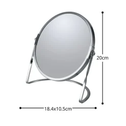 Miroir grossissant sur pied Acier AKIRA Brossé Spirella