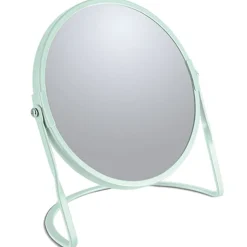Miroir grossissant sur pied Acier AKIRA Vert Glacé mat Spirella