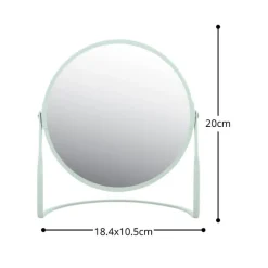 Miroir grossissant sur pied Acier AKIRA Vert Glacé mat Spirella