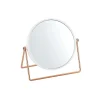 Miroir grossissant sur pied PRETTY Effet Cuivré Blanc MSV