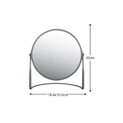 Miroir grossissant sur pied Acier AKIRA Gris mat Spirella