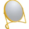 Miroir grossissant sur pied Acier AKIRA Safran mat Spirella