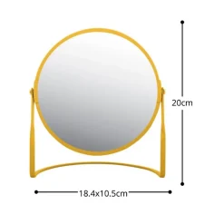 Miroir grossissant sur pied Acier AKIRA Safran mat Spirella