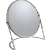 Miroir grossissant sur pied Acier AKIRA Taupe mat Spirella