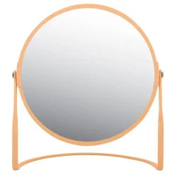 Miroir grossissant sur pied Acier AKIRA Pêche mat Spirella