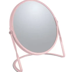 Miroir grossissant sur pied Acier AKIRA Rose mat Spirella