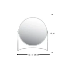 Miroir grossissant sur pied Acier AKIRA Blanc mat Spirella