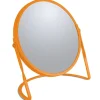 Miroir grossissant sur pied Acier AKIRA Orange mat Spirella