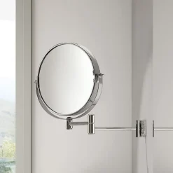 Miroir Grossissant 3X Avec Bras Extensible Chromé