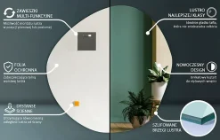 Miroir irrégulier sans cadre Tulup 48 x 48 moderne 1 pièce