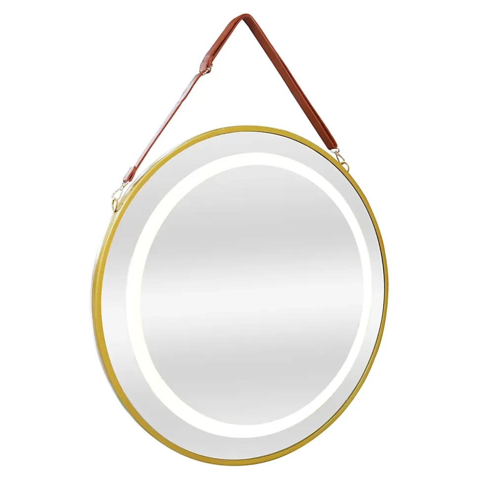 Miroir LED avec corde Picerno 60 x 60 x 4 cm or pro.tec