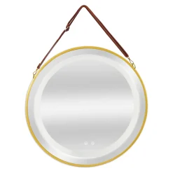 Miroir LED avec corde Picerno 60 x 60 x 4 cm or pro.tec