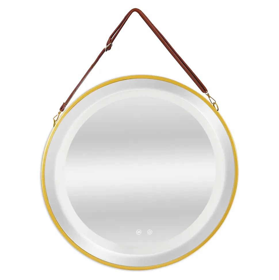 Miroir LED avec corde Picerno 60 x 60 x 4 cm or pro.tec