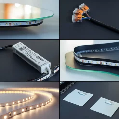 Miroir LED forme originale 70x80 cm lumière neutre 1 pc
