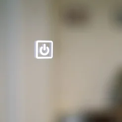 Miroir Led 80X60 Avec Horloge Numérique Et Lentille De Grossissement