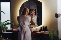 Miroir LED 84x100 cm contemporain lumière neutre 1 pc