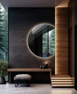 Miroir LED 84x100 cm contemporain lumière neutre 1 pc