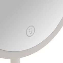 Miroir lumineux L19cm blanc - Blanc- 5five