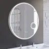 Miroir lumineux rond RONDINARA Diamètre 80cm - antibuée, horloge et loupe
