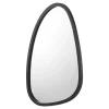 Miroir mural asymetrique 62 x 50 noir Helloshop26