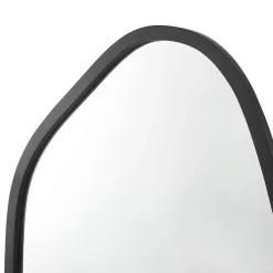 Miroir mural asymetrique 62 x 50 noir Helloshop26