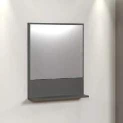 Miroir mural avec 1 tablette L60 cm - PUREBLISS