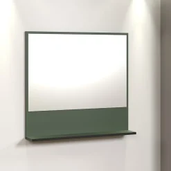 Miroir mural avec 1 tablette L80 cm - PUREBLISS