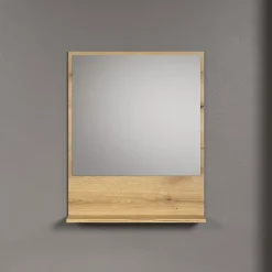 Miroir mural avec 1 tablette L60 cm - PUREBLISS