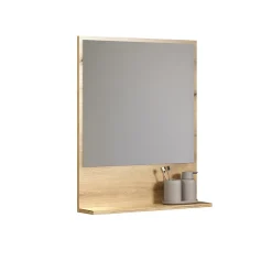 Miroir mural avec 1 tablette L60 cm - PUREBLISS