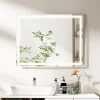 Miroir Mural de Salle de Bain LED Antibuée avec Interrupteur Tactile 3 Couleurs Luminosité Réglable Rectangulaire