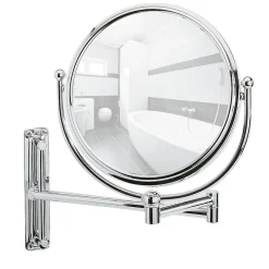 Miroir mural grossissant de salle de bain Deluxe - Diam. 19 cm