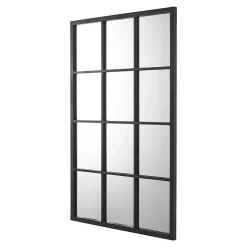 Miroir mural rectangulaire 90 x 60 noir Helloshop26