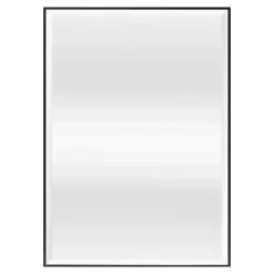 Miroir mural rectangulaire 72 x 52 noir Helloshop26