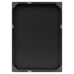 Miroir mural rectangulaire 72 x 52 noir Helloshop26