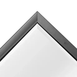 Miroir mural rectangulaire 72 x 52 noir Helloshop26