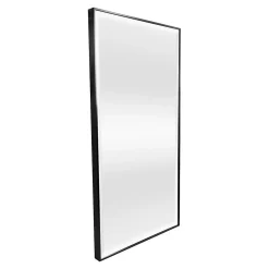 Miroir mural rectangulaire 102 x 52 noir Helloshop26