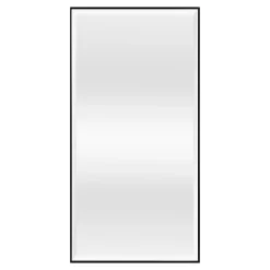 Miroir mural rectangulaire 102 x 52 noir Helloshop26