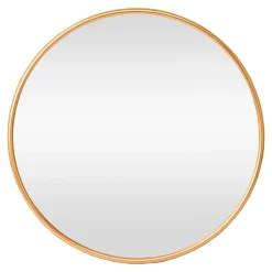 Miroir mural rond 60 cm aluminium aluminium Helloshop26