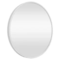 Miroir mural rond 50 cm blanc blanc Helloshop26