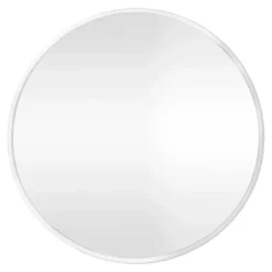 Miroir mural rond 40 cm blanc blanc Helloshop26