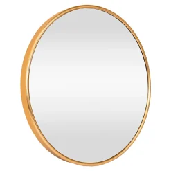 Miroir mural rond 50 cm dore Helloshop26