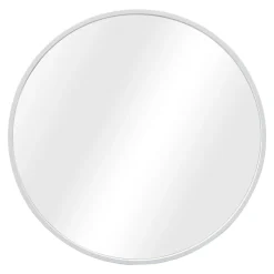 Miroir mural rond diamètre 50 cm blanc Helloshop26