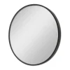 Miroir mural rond diamètre 50 cm noir Helloshop26