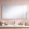 Miroir Mural 100X60 Avec Bord Anti-Coupure