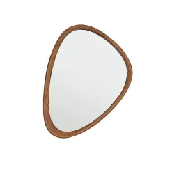 Miroir organique en mindi massif 75x60 cm