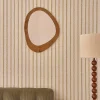 Miroir organique en teck massif 75x60 cm