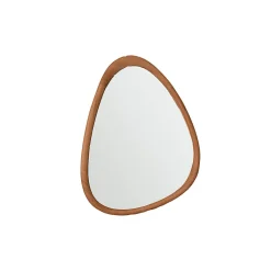 Miroir organique en teck massif 75x60 cm